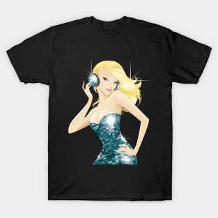 GLAMOUR DISCO GIRL  - clubbing edition T-Shirt